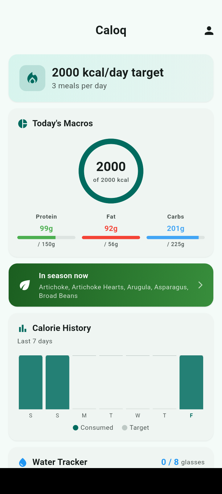 Caloq Dashboard