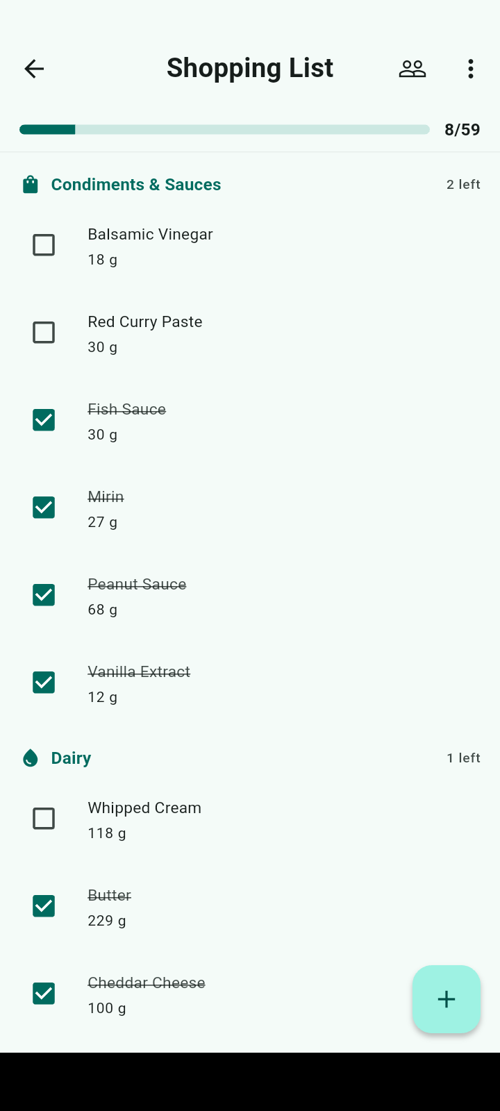 Shopping List